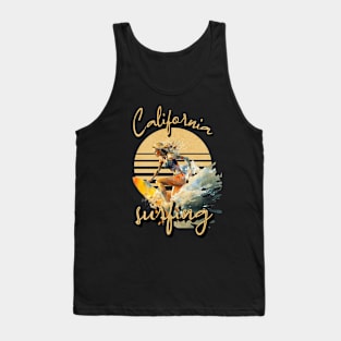 Surfer Girl California Surfing Tank Top